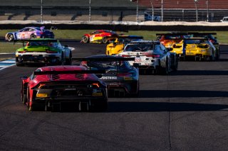 #91 Lamborghini Huracan GT3 of Jeff Burton, Jon Branam and Corey Lewis, TR3 Racing, Pro-Am, Indy 8 Hours, Intercontinental GT Challenge, Indianapolis Motor Speedway, Indianapolis, Indiana, Oct 2022.
 | Regis Lefebure/SRO