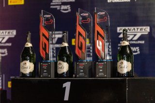 Trophies, Indy 8 Hours, Intercontinental GT Challenge, Indianapolis Motor Speedway, Indianapolis, Indiana, Oct 2022.
 | Regis Lefebure/SRO