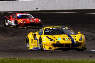 #218 Ferrari 488 GT3 of Jarett Andretti, Jeff Westphal and Ryan Briscoe, Andretti Autosport x Vital Speed, Pro, Indy 8 Hours, Intercontinental GT Challenge, Indianapolis Motor Speedway, Indianapolis, Indiana, Oct 2022.
 | Brian Cleary/SRO  