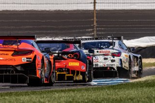 #94 BMW M4 GT3 of Chandler Hull, Richard Heistand and Bill Auberlen, BimmerWorld, Pro-Am, Indy 8 Hours, Intercontinental GT Challenge, Indianapolis Motor Speedway, Indianapolis, Indiana, Oct 2022.
 | Brian Cleary/SRO  