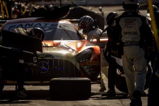 #75 Mercedes-AMG GT3 of Kenny Habul, Martin Konrad and Dominik Baumann, Sun Energy 1 Racing by AKKODIS ASP, Pro-Am, Indy 8 Hours, Intercontinental GT Challenge, Indianapolis Motor Speedway, Indianapolis, Indiana, Oct 2022.
 | Brian Cleary/SRO  