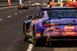 #38 BMW M4 GT3 of Samantha Tan, Nick Wittmer and Harry Gottsacker, ST Racing, Silver Cup, Indy 8 Hours, Intercontinental GT Challenge, Indianapolis Motor Speedway, Indianapolis, Indiana, Oct 2022.
 | Brian Cleary/SRO  