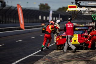 #51 Ferrari 488 GT3 of Pierre Ragues, Davide Rigon and Miguel Molina, AF CORSE - FRANCORCHAMPS, Pro, Indy 8 Hours, Intercontinental GT Challenge, Indianapolis Motor Speedway, Indianapolis, Indiana, Oct 2022.
 | Brian Cleary/SRO  