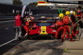 #51 Ferrari 488 GT3 of Pierre Ragues, Davide Rigon and Miguel Molina, AF CORSE - FRANCORCHAMPS, Pro, Indy 8 Hours, Intercontinental GT Challenge, Indianapolis Motor Speedway, Indianapolis, Indiana, Oct 2022.
 | Brian Cleary/SRO  