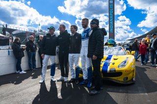 #218 Ferrari 488 GT3 of Jarett Andretti, Jeff Westphal and Ryan Briscoe, Andretti Autosport x Vital Speed, Pro, Indy 8 Hours, Intercontinental GT Challenge, Indianapolis Motor Speedway, Indianapolis, Indiana, Oct 2022.
 | Fabian Lagunas/SRO        