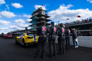 #218 Ferrari 488 GT3 of Jarett Andretti, Jeff Westphal and Ryan Briscoe, Andretti Autosport x Vital Speed, Pro, Indy 8 Hours, Intercontinental GT Challenge, Indianapolis Motor Speedway, Indianapolis, Indiana, Oct 2022.
 | Fabian Lagunas/SRO        
