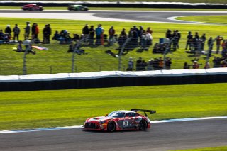 #04 Mercedes-AMG GT3 of George Kurtz, Ben Keating and Colin Braun, Crowdstrike Racing with Riley Motorsports, Pro-Am, Indy 8 Hours, Intercontinental GT Challenge, Indianapolis Motor Speedway, Indianapolis, Indiana, Oct 2022.
 | Fabian Lagunas/SRO        