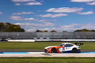 #39 Mercedes-AMG GT3 of Chris Cagnazzi, Shane Lewis and Guy Cosmo, Stephen Cameron Racing LLC, Pro-Am, Indy 8 Hours, Intercontinental GT Challenge, Indianapolis Motor Speedway, Indianapolis, Indiana, Oct 2022.
 | Fabian Lagunas/SRO        