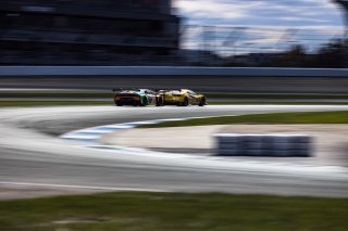 #218 Ferrari 488 GT3 of Jarett Andretti, Jeff Westphal and Ryan Briscoe, Andretti Autosport x Vital Speed, Pro, Indy 8 Hours, Intercontinental GT Challenge, Indianapolis Motor Speedway, Indianapolis, Indiana, Oct 2022.
 | Fabian Lagunas/SRO        