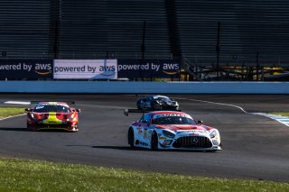 #77 Mercedes-AMG GT3 of Daniel Morad, Raffaele Marciello and Daniel Juncadella, Mercedes-AMG Team Craft-Bamboo Racing, Pro, Indy 8 Hours, Intercontinental GT Challenge, Indianapolis Motor Speedway, Indianapolis, Indiana, Oct 2022.
 | Fabian Lagunas/SRO        