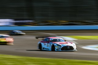 #77 Mercedes-AMG GT3 of Daniel Morad, Raffaele Marciello and Daniel Juncadella, Mercedes-AMG Team Craft-Bamboo Racing, Pro, Indy 8 Hours, Intercontinental GT Challenge, Indianapolis Motor Speedway, Indianapolis, Indiana, Oct 2022.
 | Fabian Lagunas/SRO        