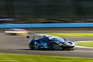 #34 Ferrari 488 GT3 of Cedric Sbirrazzuoli, Daniel Mancinelli and Alessandro Balzan, Conquest Racing, Pro, Indy 8 Hours, Intercontinental GT Challenge, Indianapolis Motor Speedway, Indianapolis, Indiana, Oct 2022.
 | Fabian Lagunas/SRO        