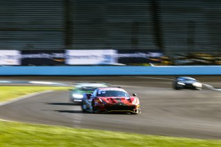 #13 Ferrari 488 GT3 of Justin Wetherill, Conrad Grunewald and Ryan Dalziel, Triarsi Competizione, Pro-Am, Indy 8 Hours, Intercontinental GT Challenge, Indianapolis Motor Speedway, Indianapolis, Indiana, Oct 2022.
 | Fabian Lagunas/SRO        