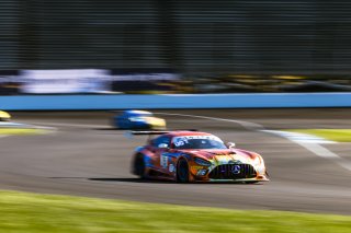 #75 Mercedes-AMG GT3 of Kenny Habul, Martin Konrad and Dominik Baumann, Sun Energy 1 Racing by AKKODIS ASP, Pro-Am, Indy 8 Hours, Intercontinental GT Challenge, Indianapolis Motor Speedway, Indianapolis, Indiana, Oct 2022.
 | Fabian Lagunas/SRO        