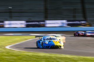 #32 Porsche 911 GT3-R (991.ii) of Kyle Washington, James Sofronas and Klaus Bachler, GMG RacingIndy 8 Hours, Intercontinental GT Challenge, Indianapolis Motor Speedway, Indianapolis, Indiana, Oct 2022.
 | Fabian Lagunas/SRO        