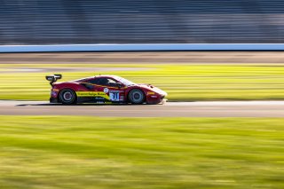 #71 Ferrari 488 GT3 of Ulysse De Pauw, Antonio Fuoco and Daniel Serra, AF CORSE - FRANCORCHAMPS, Pro, Indy 8 Hours, Intercontinental GT Challenge, Indianapolis Motor Speedway, Indianapolis, Indiana, Oct 2022.
 | Fabian Lagunas/SRO        