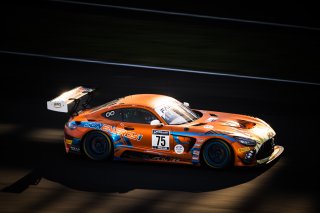 #75 Mercedes-AMG GT3 of Kenny Habul, Martin Konrad and Dominik Baumann, Sun Energy 1 Racing by AKKODIS ASP, Pro-Am, Indy 8 Hours, Intercontinental GT Challenge, Indianapolis Motor Speedway, Indianapolis, Indiana, Oct 2022.
 | Fabian Lagunas/SRO        