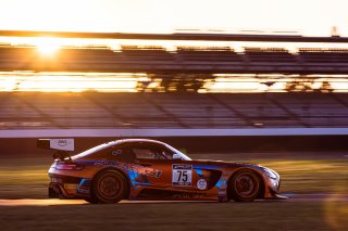 #75 Mercedes-AMG GT3 of Kenny Habul, Martin Konrad and Dominik Baumann, Sun Energy 1 Racing by AKKODIS ASP, Pro-Am, Indy 8 Hours, Intercontinental GT Challenge, Indianapolis Motor Speedway, Indianapolis, Indiana, Oct 2022.
 | Fabian Lagunas/SRO        