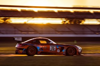 #75 Mercedes-AMG GT3 of Kenny Habul, Martin Konrad and Dominik Baumann, Sun Energy 1 Racing by AKKODIS ASP, Pro-Am, Indy 8 Hours, Intercontinental GT Challenge, Indianapolis Motor Speedway, Indianapolis, Indiana, Oct 2022.
 | Fabian Lagunas/SRO        