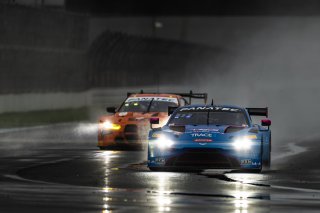 #007 Aston Martin Vantage AMR GT3 of Derek DeBoer, 2023 Fanatec GT World Challenge America SRO, Aston Martin Racing-TRG, GT World Challenge America, INDIANAPOLIS 8 HOUR presented by AWS, October 5-7, Pro-Am, Valentin Hasse-Clot, and Ben Tuck
 | www.lagunasphotography.com