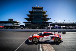 #4 Porsche GT3 R 992 of Stephen Grove, 2023 Fanatec GT World Challenge America SRO, Brenton Grove, GT World Challenge America, Grove Racing, INDIANAPOLIS 8 HOUR presented by AWS, October 5-7, Pro-Am, and Earl Bamber
 | www.lagunasphotography.com