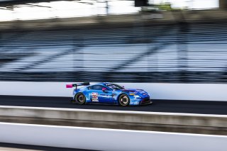 #007 Aston Martin Vantage AMR GT3 of Derek DeBoer, 2023 Fanatec GT World Challenge America SRO, Aston Martin Racing-TRG, GT World Challenge America, INDIANAPOLIS 8 HOUR presented by AWS, October 5-7, Pro-Am, Valentin Hasse-Clot, and Ben Tuck
 | www.lagunasphotography.com