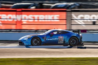 #007 Aston Martin Vantage AMR GT3 of Derek DeBoer, 2023 Fanatec GT World Challenge America SRO, Aston Martin Racing-TRG, GT World Challenge America, INDIANAPOLIS 8 HOUR presented by AWS, October 5-7, Pro-Am, Valentin Hasse-Clot, and Ben Tuck
 | www.lagunasphotography.com