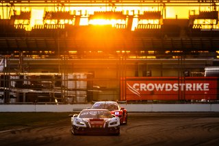 #21 Ferrari 296 GT3 of Manny Franco, 2023 Fanatec GT World Challenge America SRO, Alessandro Balzan, Conquest Racing, GT World Challenge America, INDIANAPOLIS 8 HOUR presented by AWS, October 5-7, Pro, and Lilou Wadoux-Ducellier
 | www.lagunasphotography.com