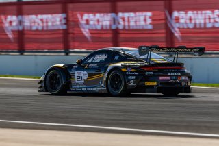 #21 Porsche 992 GT3 R of Ashish Patel, Yannick Mettler, and Alex Fontana, Car Collection Motorsports, IGTC, Pro-Am, FANATEC GT World Challenge America Powered by AWS, SRO America, INDY, Indianapolis, IN October 3 - 6 2024.
 | Fabian Lagunas/SRO