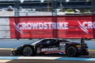 #163 Ferrari 296 GT3 of Jay Schreibman, Oswaldo Negri, and Toni Vilander, AF Course, GT World Challenge America, Pro-Am, FANATEC GT World Challenge America Powered by AWS, SRO America, INDY, Indianapolis, IN October 3 - 6 2024.
 | Fabian Lagunas/SRO