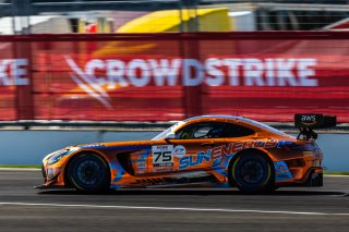 #75 Mercedes-AMG GT3 of Kenny Abul, Lucas Auer, and Jayden Ojeda, Sun Energy1, IGTC, Pro-Am, FANATEC GT World Challenge America Powered by AWS, INDY, Indianapolis, IN October 3 - 6 2024.
 | Fabian Lagunas/SRO