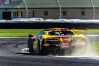 #88 Ferrari 296 GT3 of Custodio Toledo, Riccardo Agostini, and Cedric Sbirrazzuoli, AF Corse, GT World Challenge America, Pro-Am, SRO America, FANATEC GT World Challenge America Powered by AWS, INDY, Indianapolis, IN October 3 - 6 2024.
 | Fabian Lagunas/SRO
