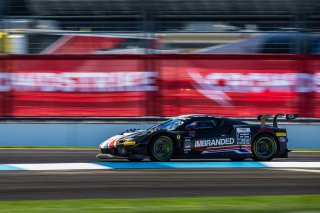 #163 Ferrari 296 GT3 of Jay Schreibman, Oswaldo Negri, and Toni Vilander, AF Course, GT World Challenge America, Pro-Am, FANATEC GT World Challenge America Powered by AWS, SRO America, INDY, Indianapolis, IN October 3 - 6 2024.
 | Fabian Lagunas/SRO