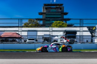 #32 Porsche 911 GT3-R of Kyle Washington, Tom Sargent, and Ayhancan Guven, GMG Racing, GT World Challenge America, Pro-Am, FANATEC GT World Challenge America Powered by AWS, INDY, Indianapolis, IN October 3 - 6 2024.
 | Fabian Lagunas/SRO