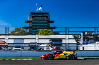 #88 Ferrari 296 GT3 of Custodio Toledo, Riccardo Agostini, and Cedric Sbirrazzuoli, AF Corse, GT World Challenge America, Pro-Am, SRO America, FANATEC GT World Challenge America Powered by AWS, INDY, Indianapolis, IN October 3 - 6 2024.
 | Fabian Lagunas/SRO
