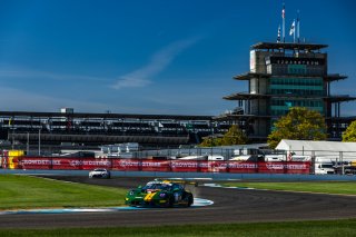 #120 Porsche 911 GT3-R of Adam Adelson, Elliott Skeer, and Laurin Heinrich, Wright Motorsports, GT World Challenge America, Pro, FANATEC GT World Challenge America Powered by AWS, SRO America, INDY, Indianapolis, IN October 3 - 6 2024.
 | Fabian Lagunas/SRO