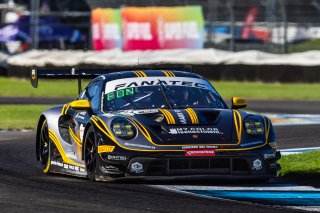 #21 Porsche 992 GT3 R of Ashish Patel, Yannick Mettler, and Alex Fontana, Car Collection Motorsports, IGTC, Pro-Am, FANATEC GT World Challenge America Powered by AWS, SRO America, INDY, Indianapolis, IN October 3 - 6 2024.
 | Fabian Lagunas/SRO