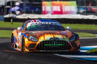 #75 Mercedes-AMG GT3 of Kenny Abul, Lucas Auer, and Jayden Ojeda, Sun Energy1, IGTC, Pro-Am, FANATEC GT World Challenge America Powered by AWS, INDY, Indianapolis, IN October 3 - 6 2024.
 | Fabian Lagunas/SRO