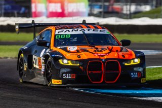 #8 BMW M4 GT3 2024 of Elias Sabo, Andy Lee, and Nick Yelloly, Flying Lizard Motorsports, GT World Challenge America, Pro-Am, FANATEC GT World Challenge America Powered by AWS, SRO America, INDY, Indianapolis, IN October 3 - 6 2024.
 | Fabian Lagunas/SRO