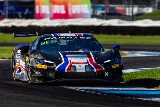 #163 Ferrari 296 GT3 of Jay Schreibman, Oswaldo Negri, and Toni Vilander, AF Course, GT World Challenge America, Pro-Am, FANATEC GT World Challenge America Powered by AWS, SRO America, INDY, Indianapolis, IN October 3 - 6 2024.
 | Fabian Lagunas/SRO