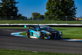#29 BMW M4 GT3 of Justin Rothberg, Robby Foley, and Patrick Gallagher, Turner Motorsport, GT World Challenge America, Pro-Am, FANATEC GT World Challenge America Powered by AWS, INDY, Indianapolis, IN October 3 - 6 2024.
 | Fabian Lagunas/SRO