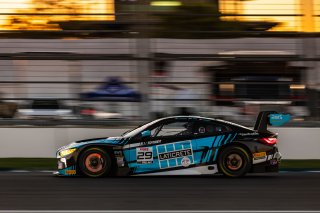 #29 BMW M4 GT3 of Justin Rothberg, Robby Foley, and Patrick Gallagher, Turner Motorsport, GT World Challenge America, Pro-Am, FANATEC GT World Challenge America Powered by AWS, INDY, Indianapolis, IN October 3 - 6 2024.
 | Fabian Lagunas/SRO