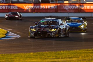 #38 BMW M4 GT3 of Samantha Tan, John Capestro-Dubets, and Neil Verhagen, ST Racing, GT World Challenge America, Pro-Am, SRO America, FANATEC GT World Challenge America Powered by AWS, INDY, Indianapolis, IN October 3 - 6 2024.
 | Fabian Lagunas/SRO