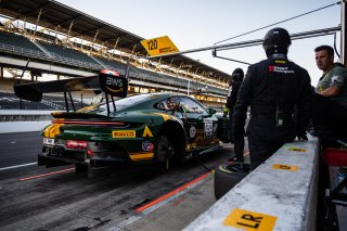 #120 Porsche 911 GT3-R of Adam Adelson, Elliott Skeer, and Laurin Heinrich, Wright Motorsports, GT World Challenge America, Pro, FANATEC GT World Challenge America Powered by AWS, SRO America, INDY, Indianapolis, IN October 3 - 6 2024.
 | Jason Doudt/SRO