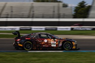 #28 BMW M4 GT3 of Varun Chocksey, Bill Auberlen, and Philipp Eng, ST Racing, GT World Challenge America, Pro, SRO America, FANATEC GT World Challenge America Powered by AWS, INDY, Indianapolis, IN October 3 - 6 2024.
 | Fabian Lagunas/SRO        