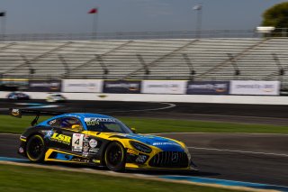 #4 Mercedes-AMG GT3 of Alex Palou, Fabian Schiller, and Luca Stolz, Lone Star Racing, IGTC, IGTC Pro, FANATEC GT World Challenge America Powered by AWS, INDY, Indianapolis, IN October 3 - 6 2024.
 | Fabian Lagunas/SRO        