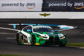 #99 BMW M4 GT3 of Kenton Koch, Conor Daly, and Connor De Phillippi, Random Vandals Racing, IGTC, IGTC Pro, FANATEC GT World Challenge America Powered by AWS, SRO America, INDY, Indianapolis, IN October 3 - 6 2024.
 | Fabian Lagunas/SRO        
