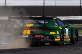 #120 Porsche 911 GT3-R of Adam Adelson, Elliott Skeer, and Laurin Heinrich, Wright Motorsports, GT World Challenge America, Pro, FANATEC GT World Challenge America Powered by AWS, SRO America, INDY, Indianapolis, IN October 3 - 6 2024.
 | Fabian Lagunas/SRO        