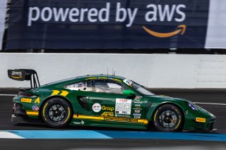 #120 Porsche 911 GT3-R of Adam Adelson, Elliott Skeer, and Laurin Heinrich, Wright Motorsports, GT World Challenge America, Pro, FANATEC GT World Challenge America Powered by AWS, SRO America, INDY, Indianapolis, IN October 3 - 6 2024.
 | Fabian Lagunas/SRO        