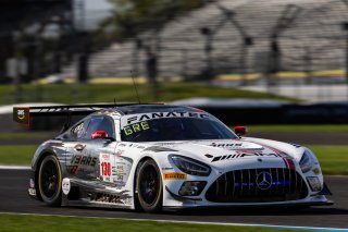 #130 Mercedes-AMG GT3 of Maro Engel, Jules Gounon, and, Mikael Grenier, GruppeM Racing, IGTC, IGTC Pro, FANATEC GT World Challenge America Powered by AWS, SRO America, INDY, Indianapolis, IN October 3 - 6 2024.
 | Fabian Lagunas/SRO        